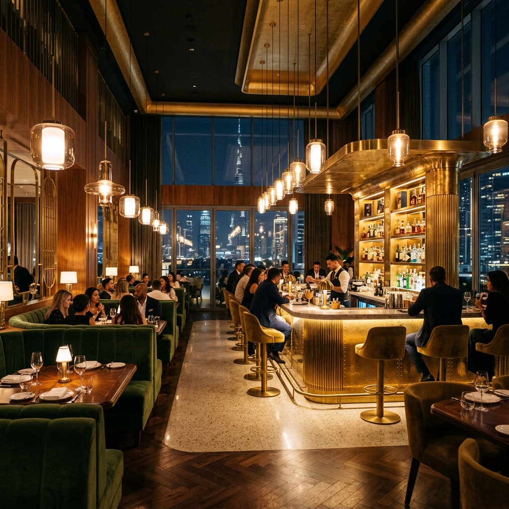 Modern Restaurant & Café — JBR Walk — Hospitality F&B Fit Out by Bayut Constructions