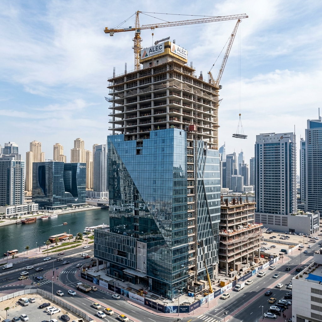 Commercial Building — Business Bay — Building Contracting by Bayut Constructions